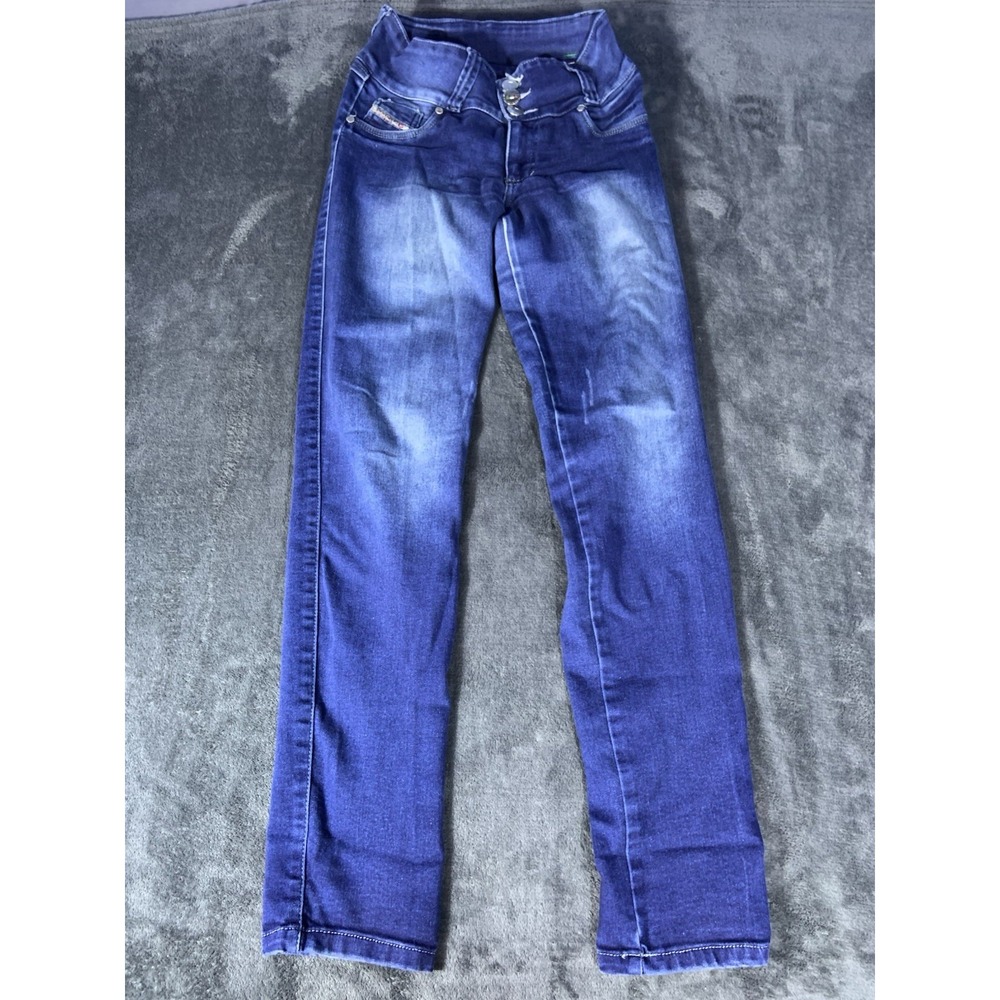 Diesel Blue Jeans Womens Italian Made Skinny Size 12 Stretch Waist